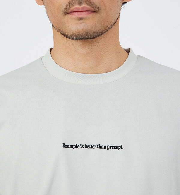 ABAHOUSE「【ロゴ刺繍】ワンポイント 半袖 Tシャツ」|Tシャツ・カットソー|