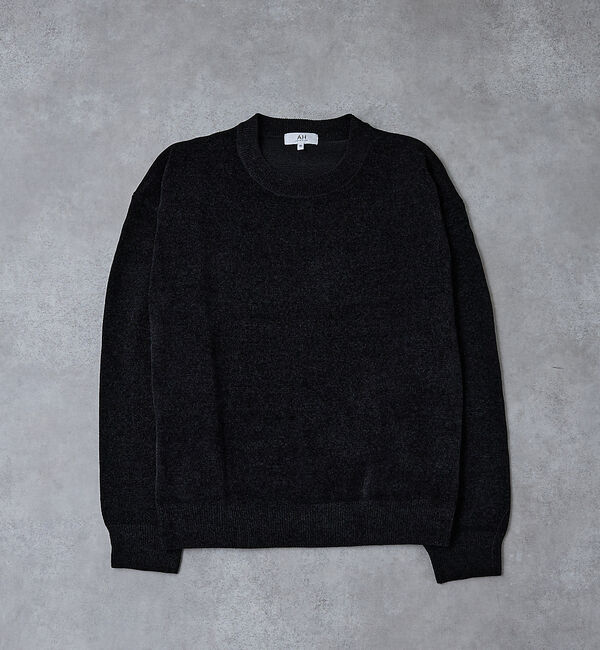 ABAHOUSE「【AH ABAHOUSE】ハイゲージモール クルーネックニット」|ニット・セーター|