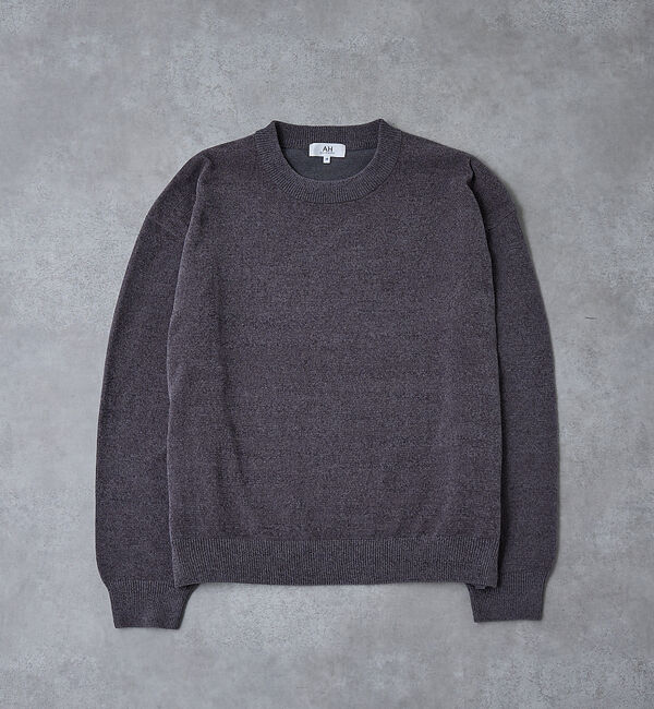 ABAHOUSE「【AH ABAHOUSE】ハイゲージモール クルーネックニット」|ニット・セーター|
