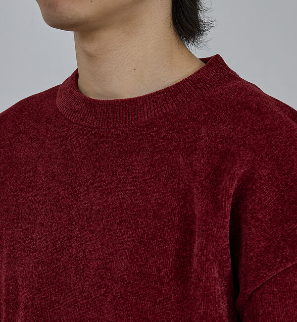 ABAHOUSE「【AH ABAHOUSE】ハイゲージモール クルーネックニット」|ニット・セーター|