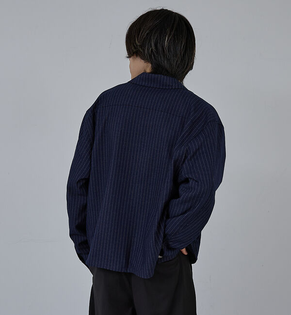 ABAHOUSE「【AH ABAHOUSE】クロップド ダブルジップアップブルゾン」|ブルゾン・スタジャン|