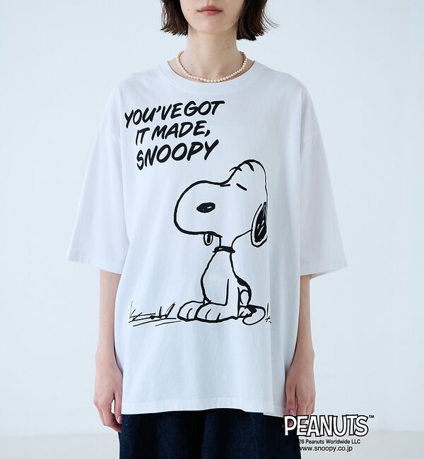 Rouge vif「【JOHNBULL/ジョンブル】PEANUTS プリントTシャツ / スヌーピー」|Tシャツ・カットソー|