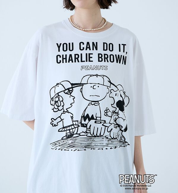 Rouge vif「【JOHNBULL/ジョンブル】PEANUTS プリントTシャツ / スヌーピー」|Tシャツ・カットソー|
