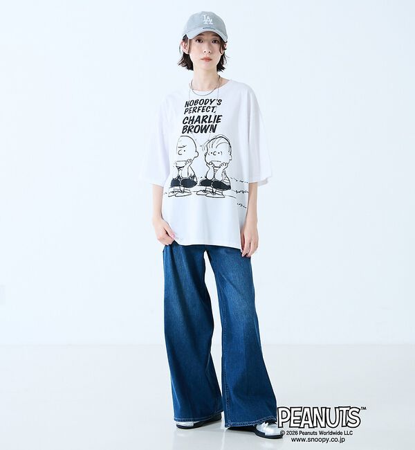 Rouge vif「【JOHNBULL/ジョンブル】PEANUTS プリントTシャツ / スヌーピー」|Tシャツ・カットソー|