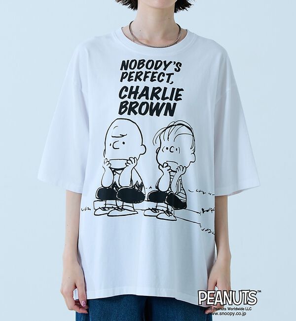 Rouge vif「【JOHNBULL/ジョンブル】PEANUTS プリントTシャツ / スヌーピー」|Tシャツ・カットソー|