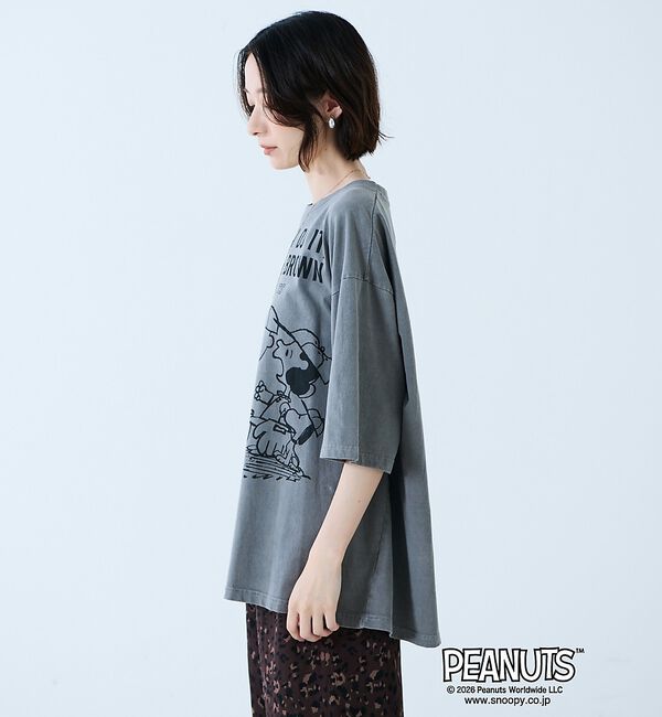 Rouge vif「【JOHNBULL/ジョンブル】PEANUTS プリントTシャツ / スヌーピー」|Tシャツ・カットソー|