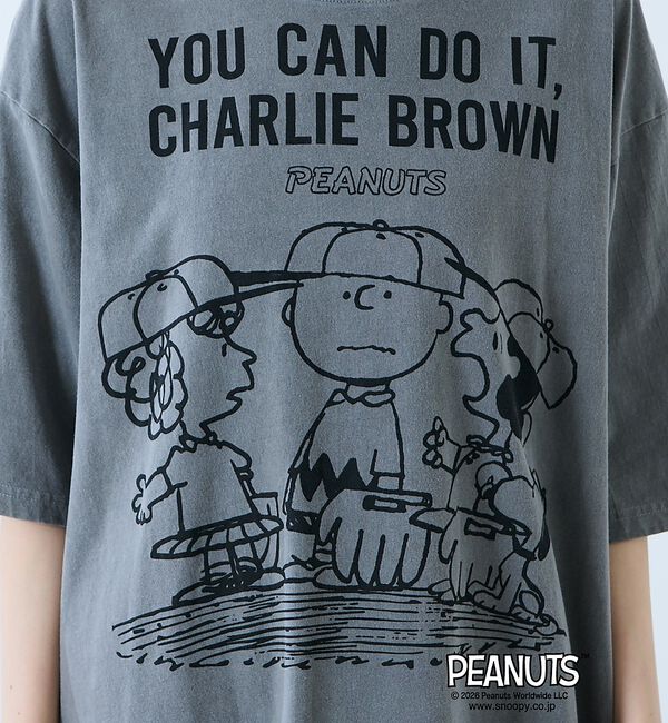 Rouge vif「【JOHNBULL/ジョンブル】PEANUTS プリントTシャツ / スヌーピー」|Tシャツ・カットソー|