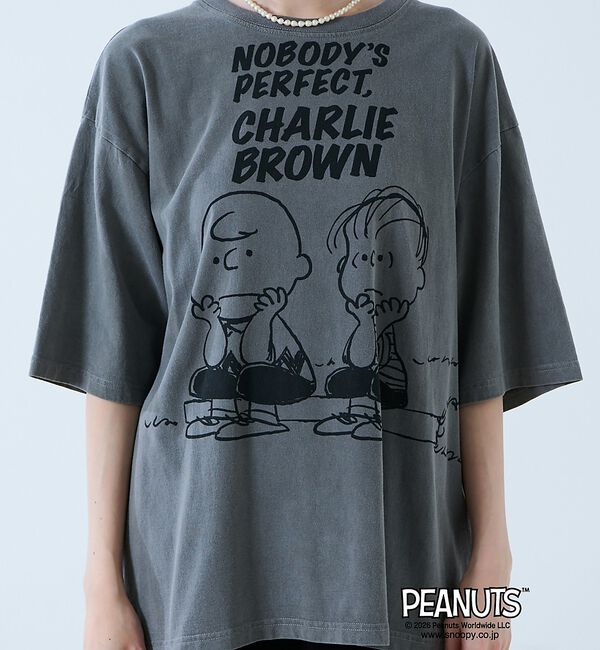 Rouge vif「【JOHNBULL/ジョンブル】PEANUTS プリントTシャツ / スヌーピー」|Tシャツ・カットソー|