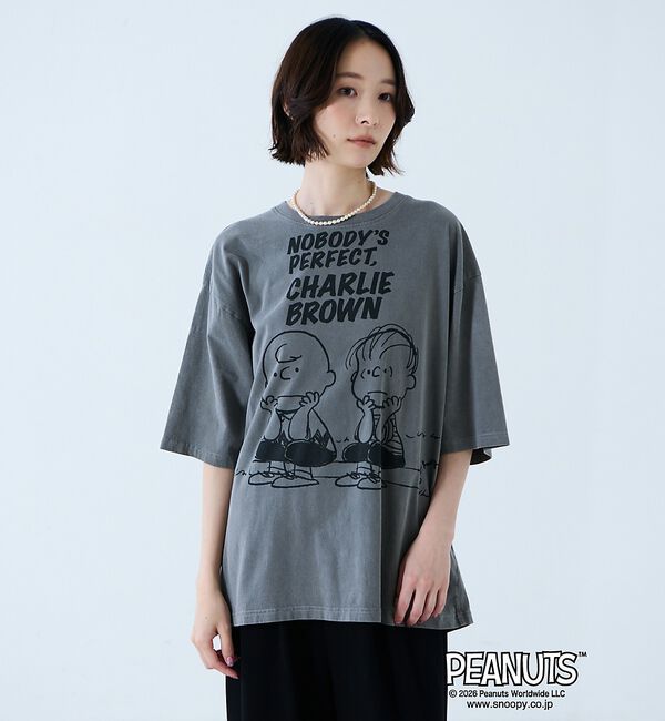 Rouge vif「【JOHNBULL/ジョンブル】PEANUTS プリントTシャツ / スヌーピー」|Tシャツ・カットソー|