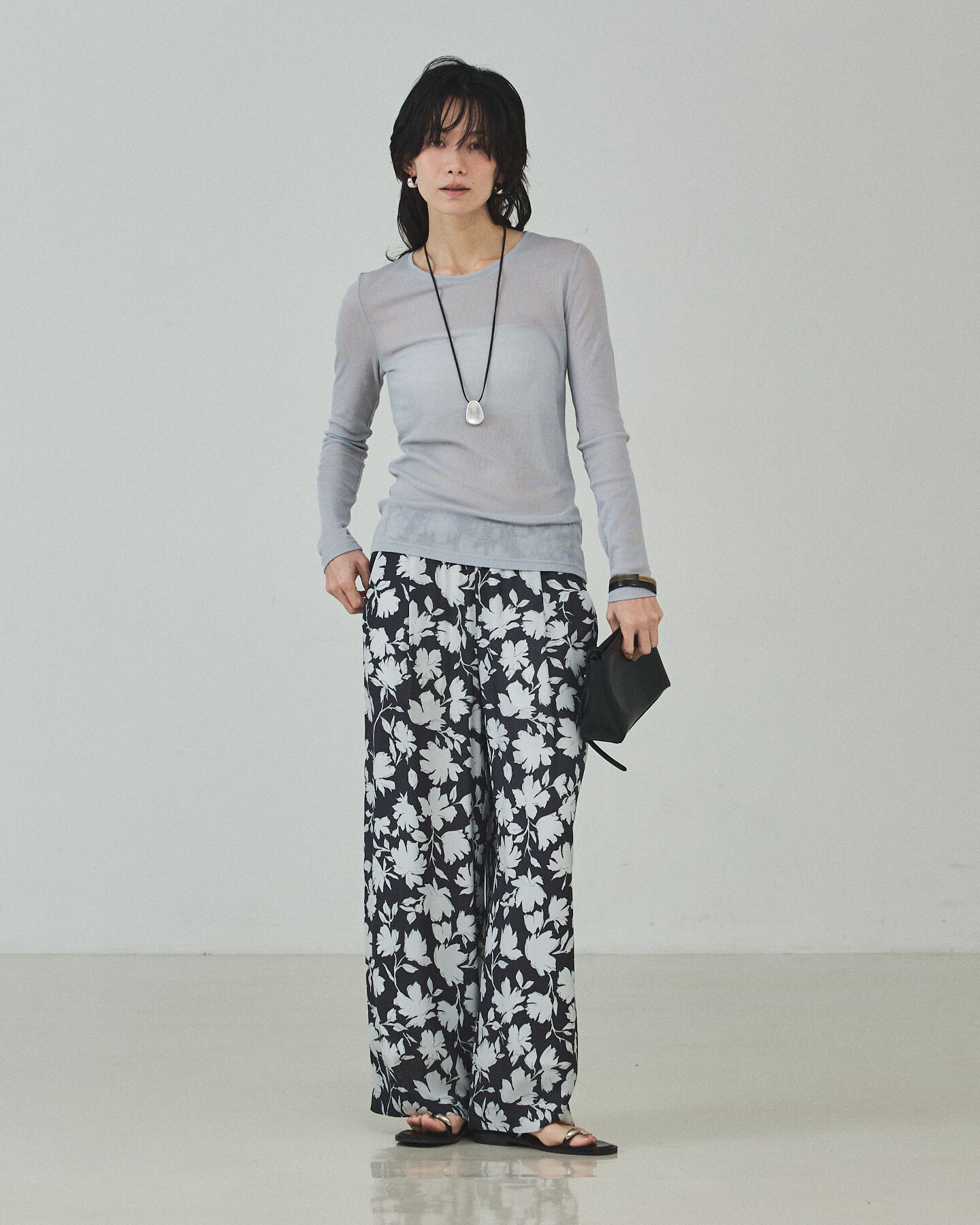 qualite「シルエットフラワーパンツ」|その他|