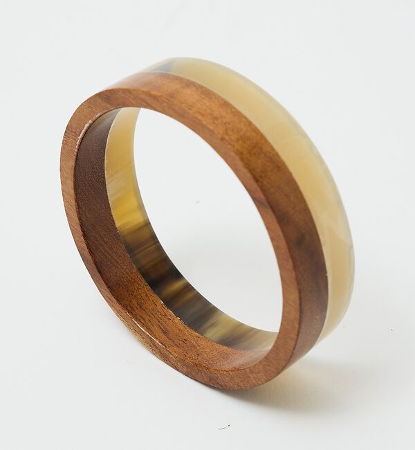 qualite「バッファローホーンウッドコンビバングル【予約】」|ブレスレット・バングル|