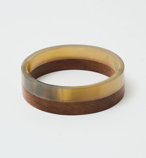 qualite「バッファローホーンウッドコンビバングル【予約】」|ブレスレット・バングル|