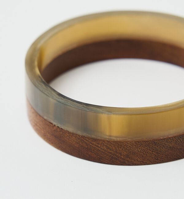 qualite「バッファローホーンウッドコンビバングル【予約】」|ブレスレット・バングル|