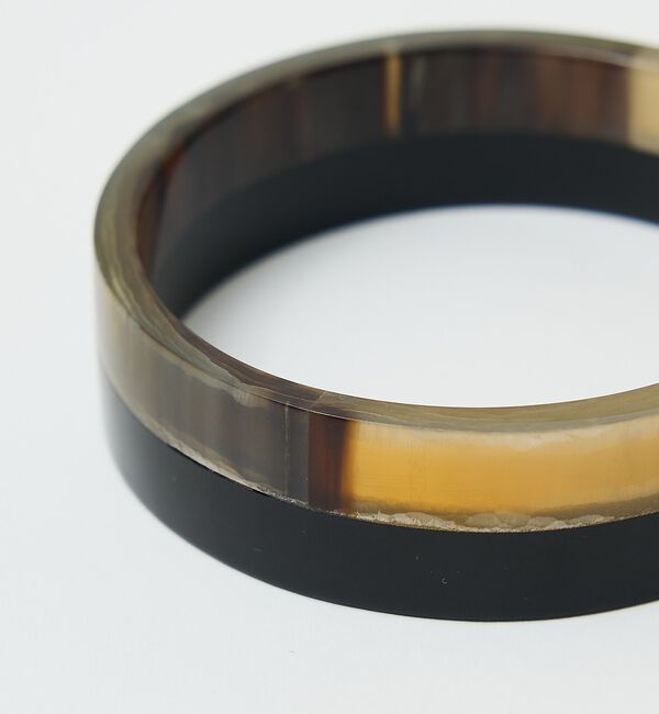 qualite「バッファローホーンウッドコンビバングル【予約】」|ブレスレット・バングル|