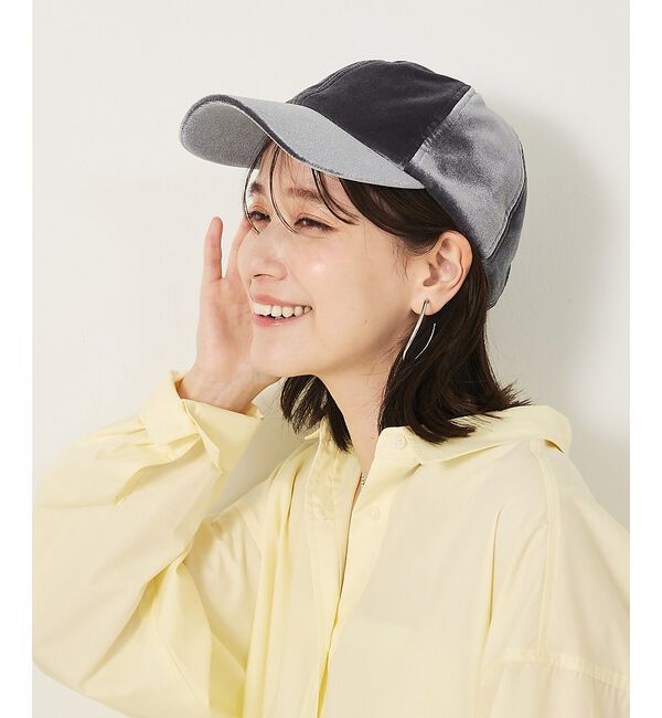 abahouse mavie「ベロア キャップ」|その他|グレー