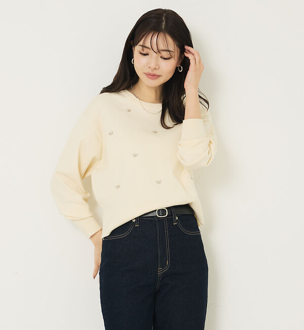 abahouse mavie「ビジューニット」|ニット・セーター|