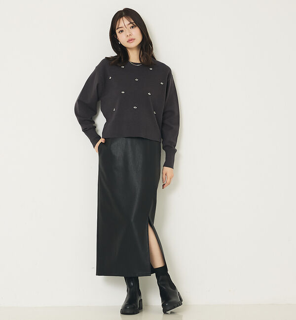 abahouse mavie「ビジューニット」|ニット・セーター|