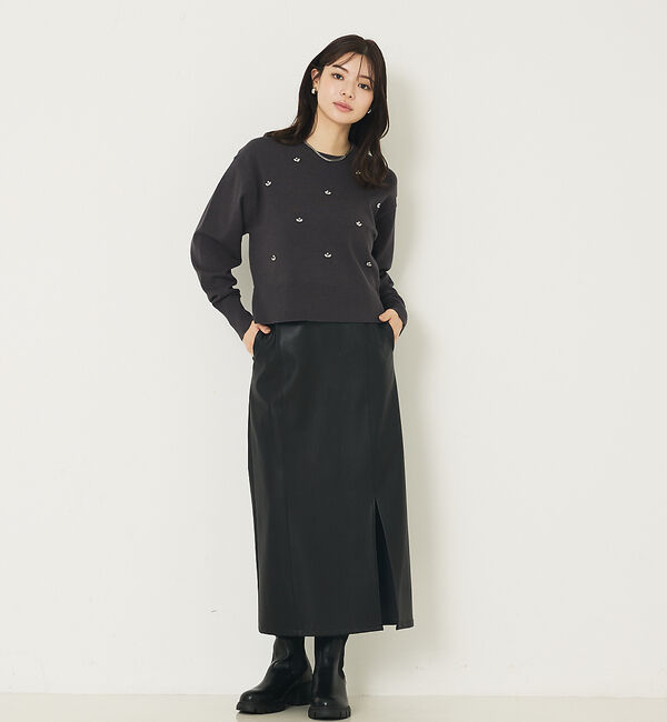 abahouse mavie「ビジューニット」|ニット・セーター|