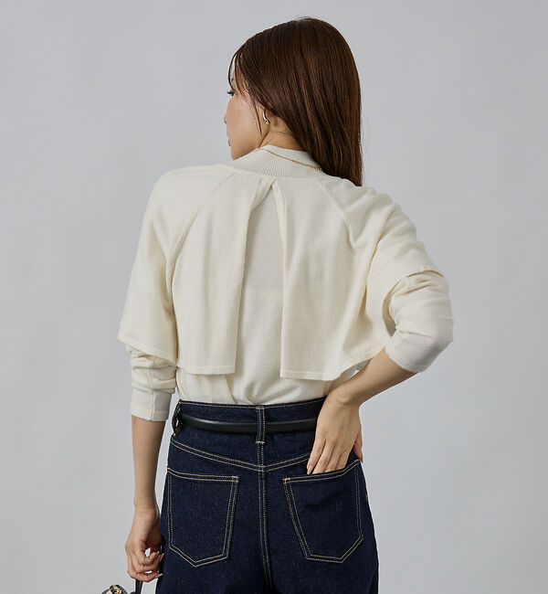 abahouse mavie「ハイネックケーププルオーバー」|ニット・セーター|