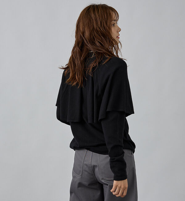 abahouse mavie「ハイネックケーププルオーバー」|ニット・セーター|