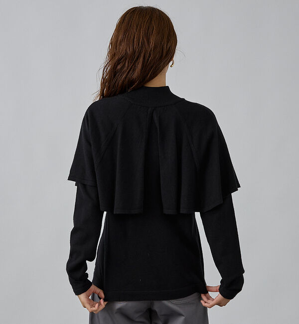 abahouse mavie「ハイネックケーププルオーバー」|ニット・セーター|