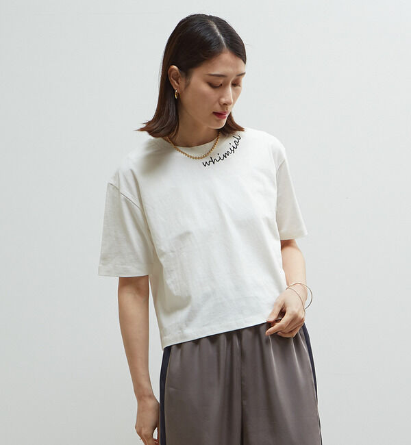 Soffitto「製品染コンパクトロゴ入りTシャツ」|Tシャツ・カットソー|ホワイト