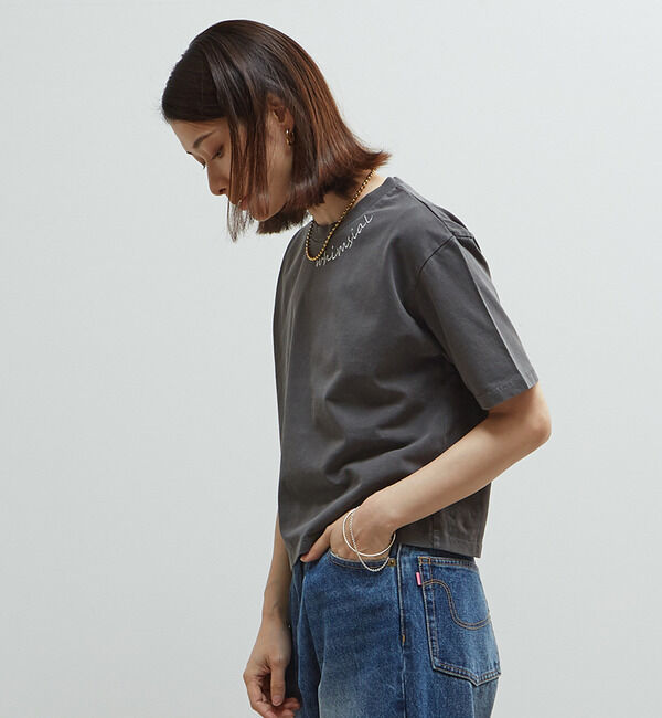 Soffitto「製品染コンパクトロゴ入りTシャツ」|Tシャツ・カットソー|