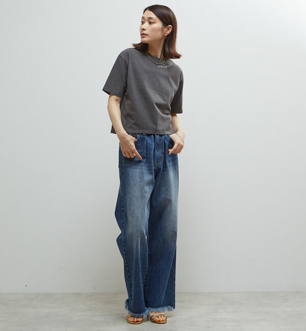 Soffitto「製品染コンパクトロゴ入りTシャツ」|Tシャツ・カットソー|