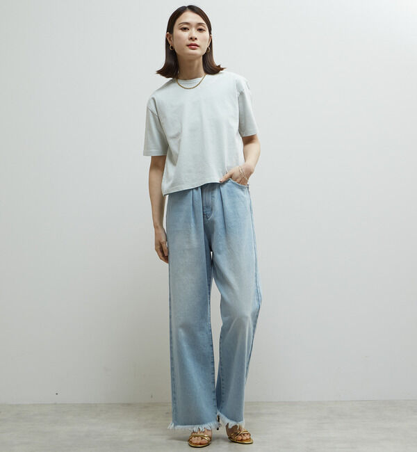 Soffitto「製品染コンパクトロゴ入りTシャツ」|Tシャツ・カットソー|