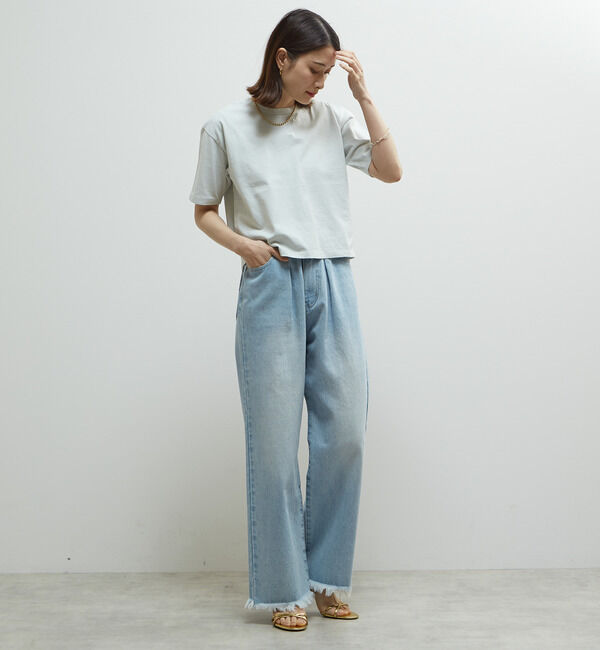 Soffitto「製品染コンパクトロゴ入りTシャツ」|Tシャツ・カットソー|