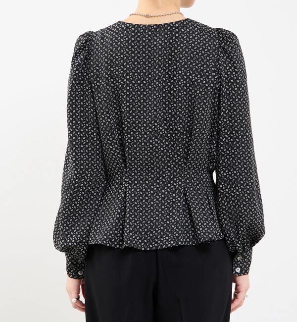 Soffitto「Vネックウエストタックブラウス」|シャツ・ブラウス|