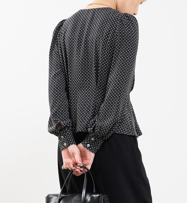 Soffitto「Vネックウエストタックブラウス」|シャツ・ブラウス|