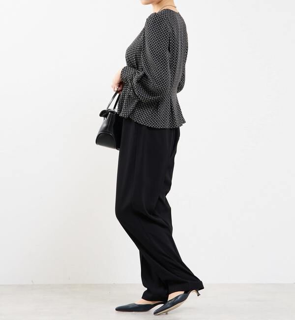 Soffitto「Vネックウエストタックブラウス」|シャツ・ブラウス|