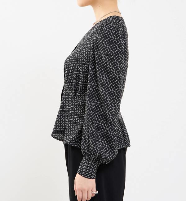 Soffitto「Vネックウエストタックブラウス」|シャツ・ブラウス|