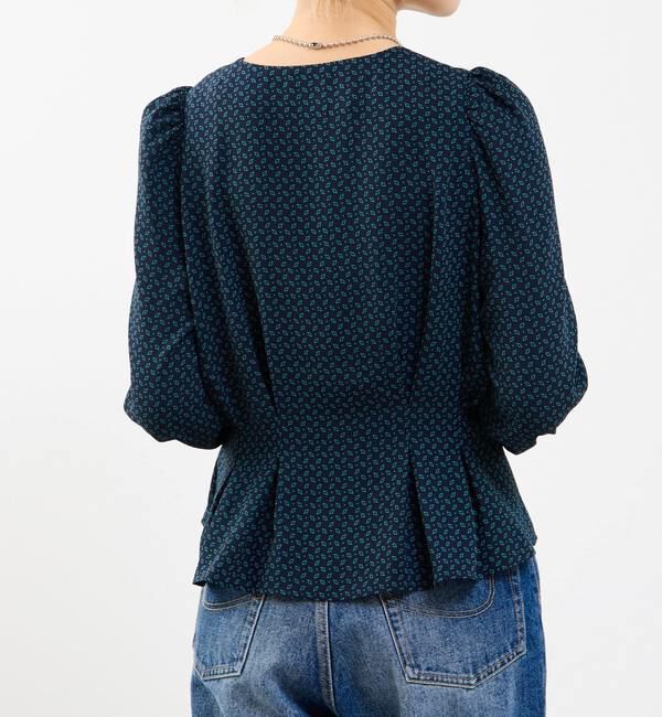 Soffitto「Vネックウエストタックブラウス」|シャツ・ブラウス|