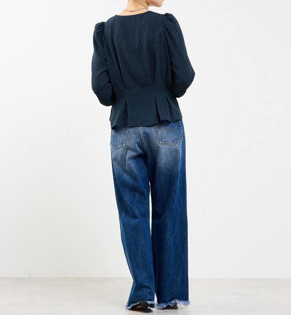 Soffitto「Vネックウエストタックブラウス」|シャツ・ブラウス|