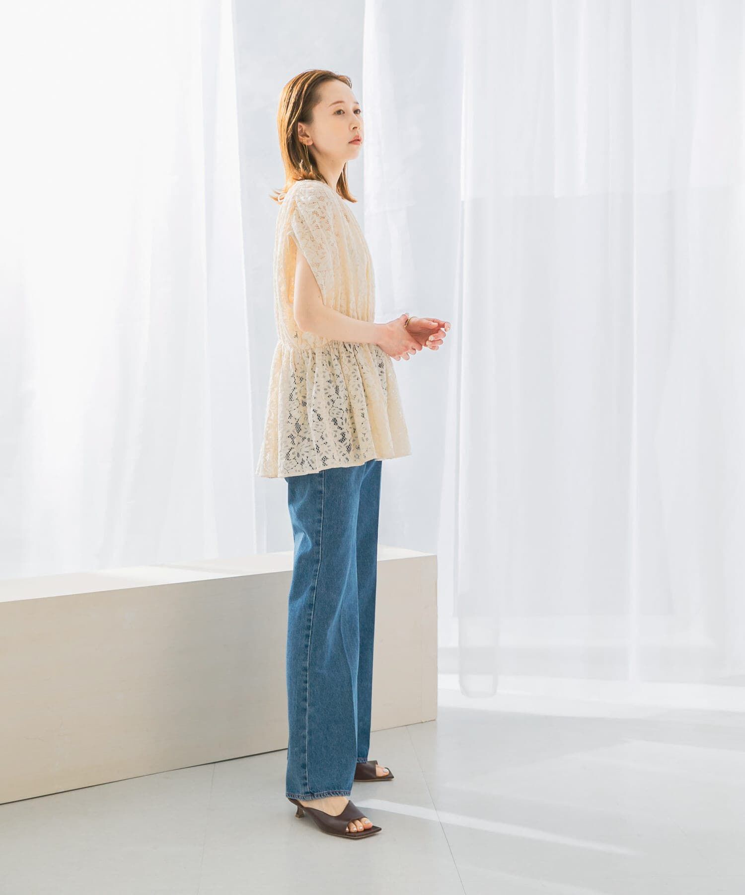 URBAN RESEARCH ROSSO「NEEDBY heritage　ANNIE PANTS」|デニム|