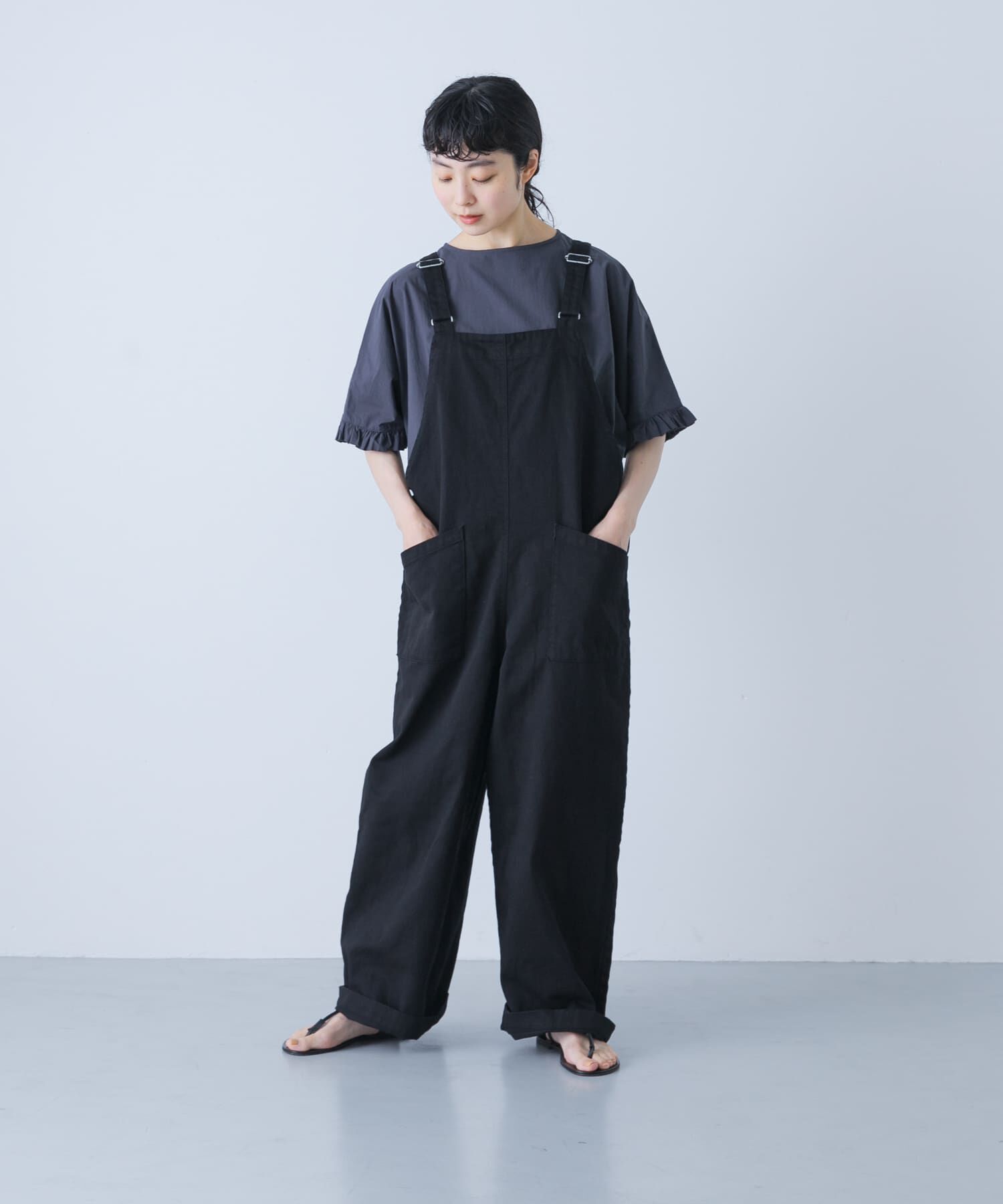 かぐれ「バッククロスサロペット」|スカート|