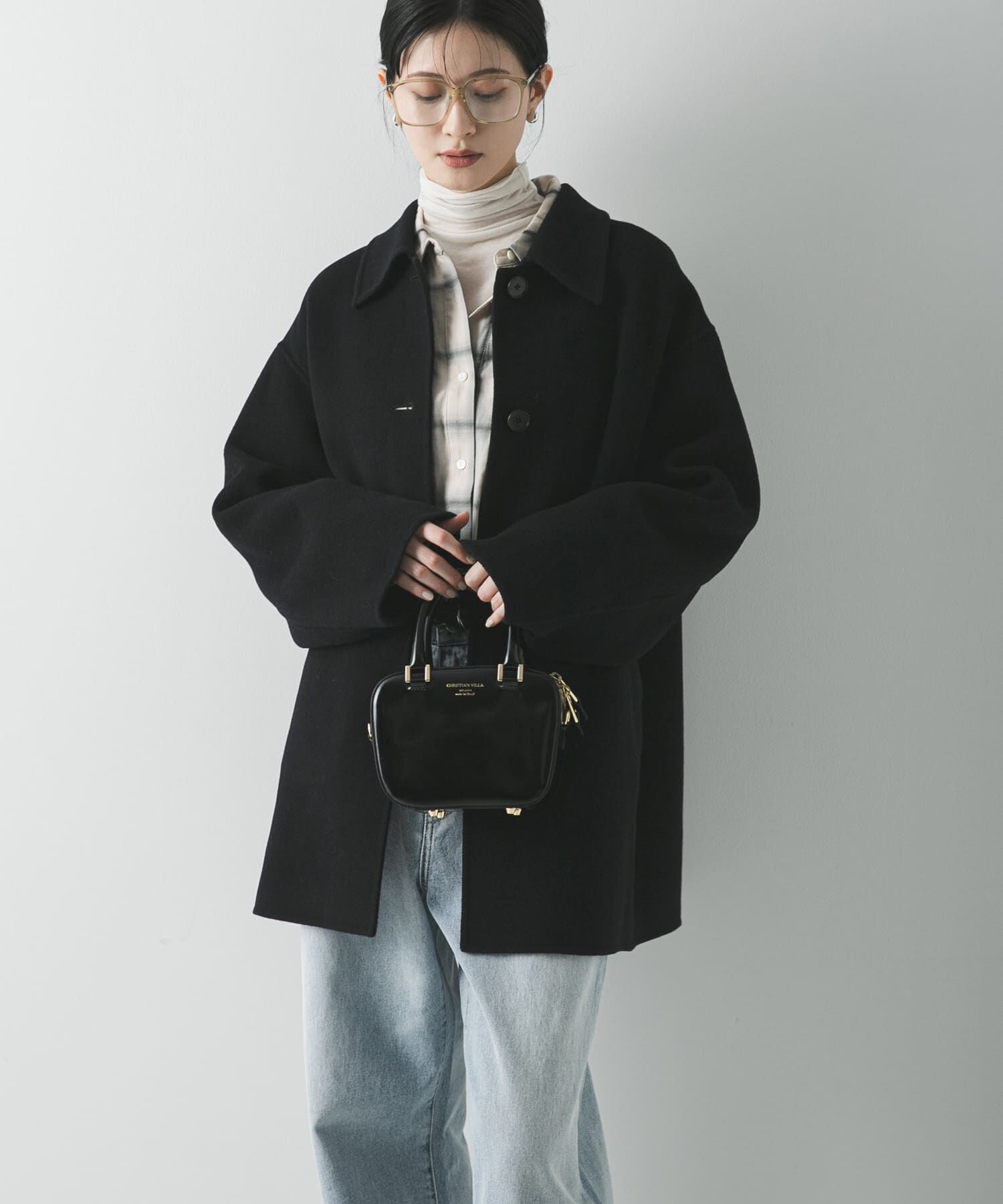 URBAN RESEARCH「スーパー140ステンカラーリバーミドルコート」|ステンカラーコート|