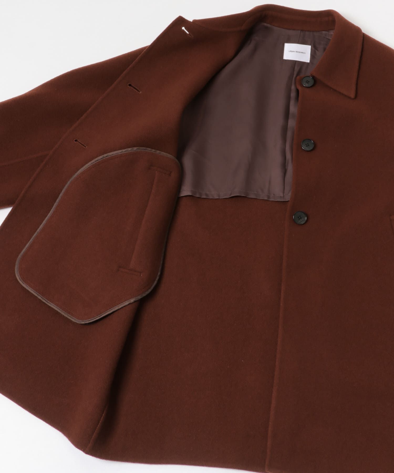 URBAN RESEARCH「スーパー140ステンカラーリバーミドルコート」|ステンカラーコート|