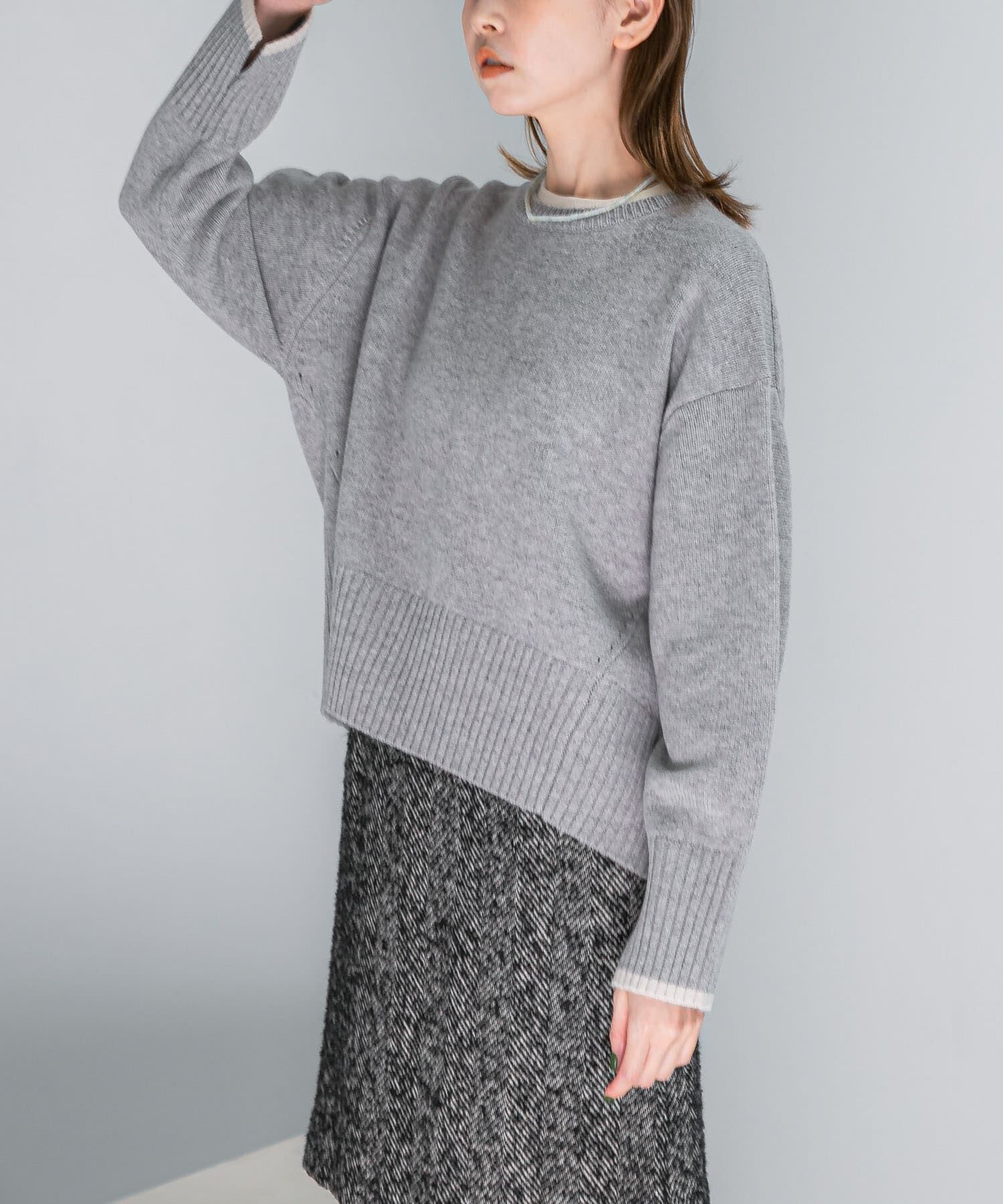 URBAN RESEARCH ROSSO「『WEB/一部店舗限定』エクストラファインシームデザインニット」|ニット・セーター|