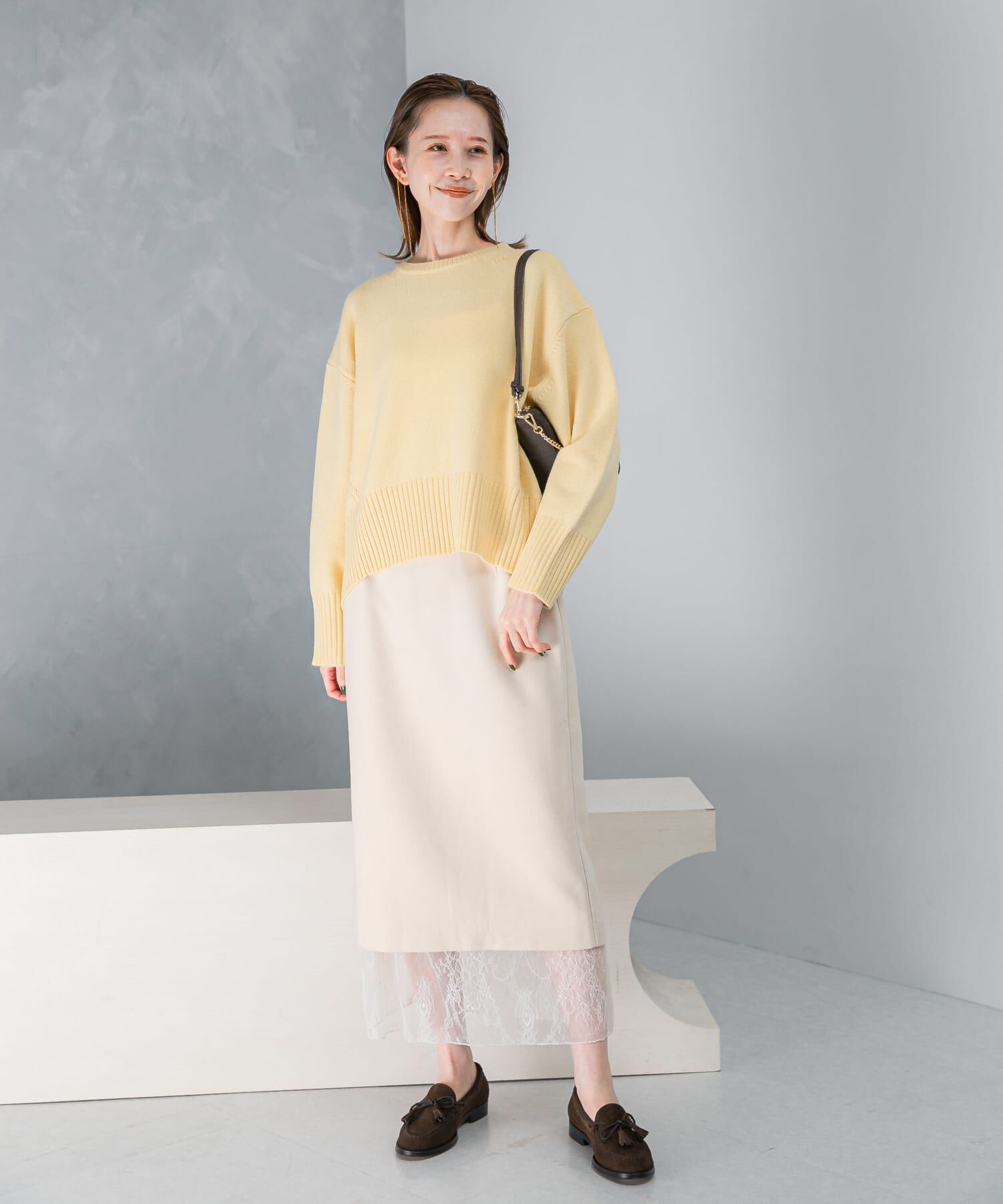 URBAN RESEARCH ROSSO「『WEB/一部店舗限定』エクストラファインシームデザインニット」|ニット・セーター|