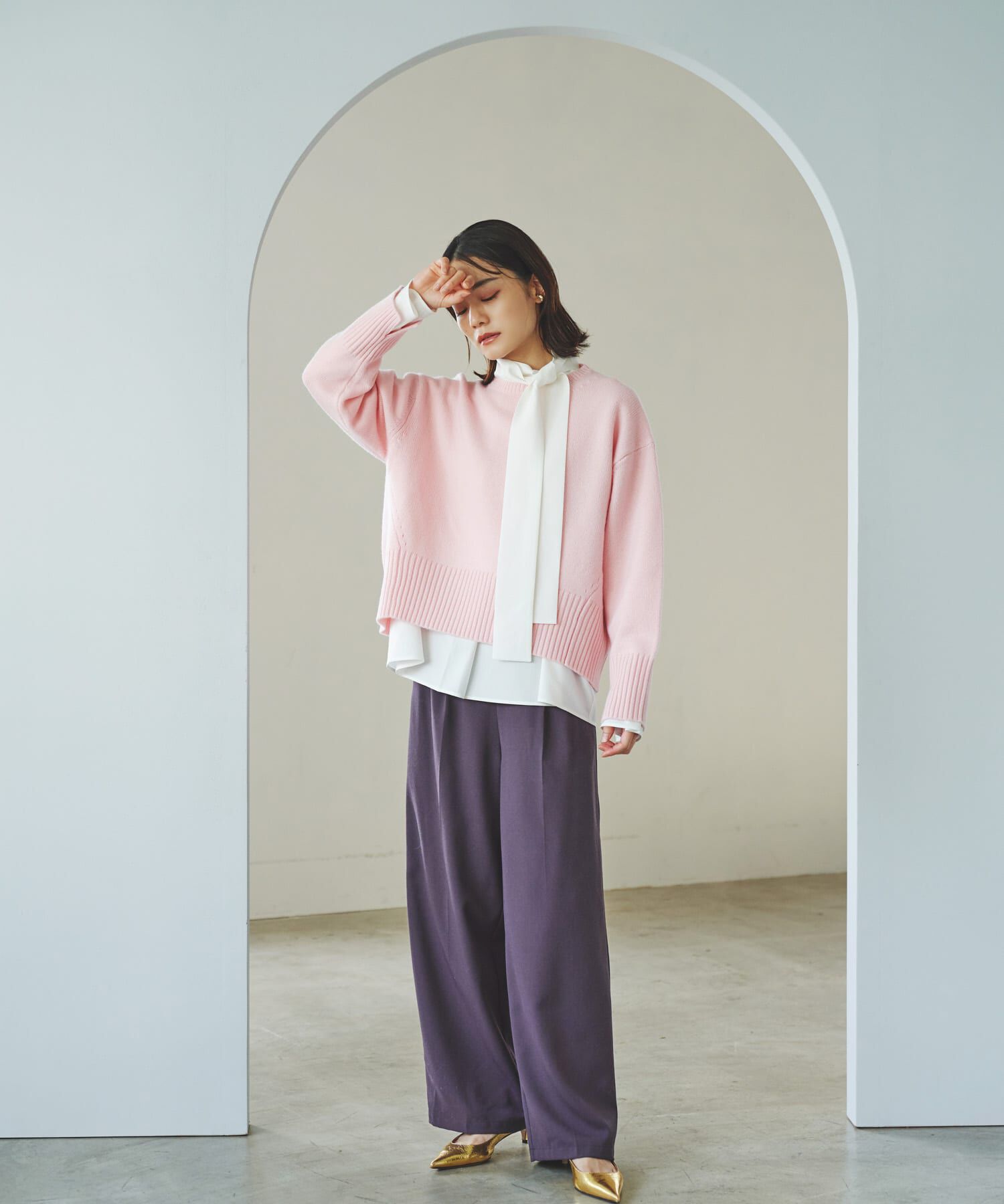 URBAN RESEARCH ROSSO「『WEB/一部店舗限定』エクストラファインシームデザインニット」|ニット・セーター|