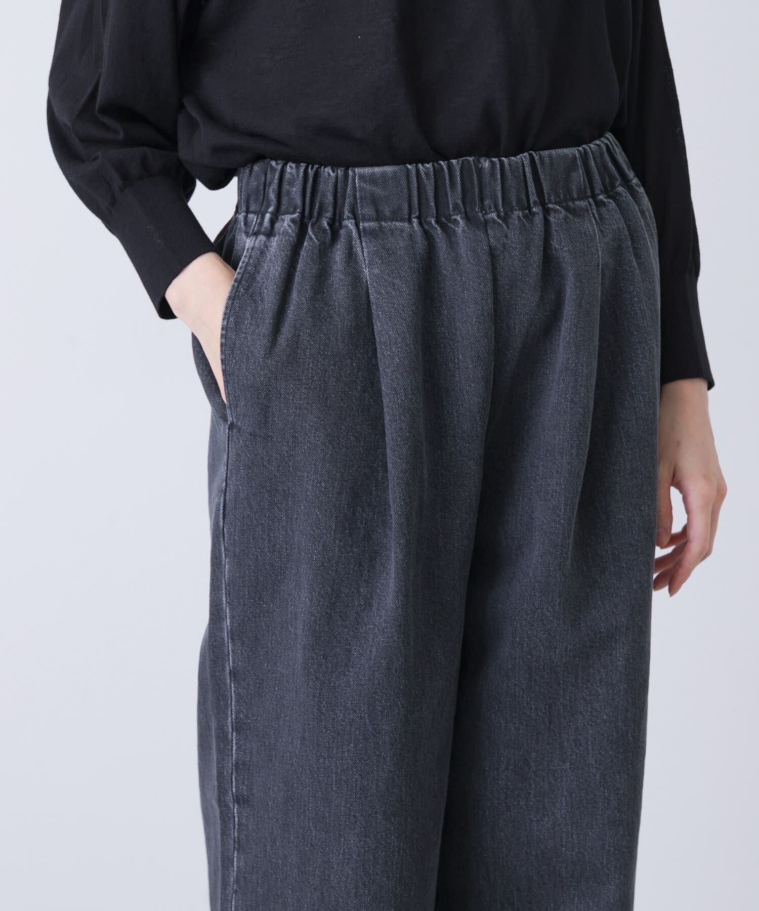 かぐれ「フェードデニムイージーパンツ」|デニム|