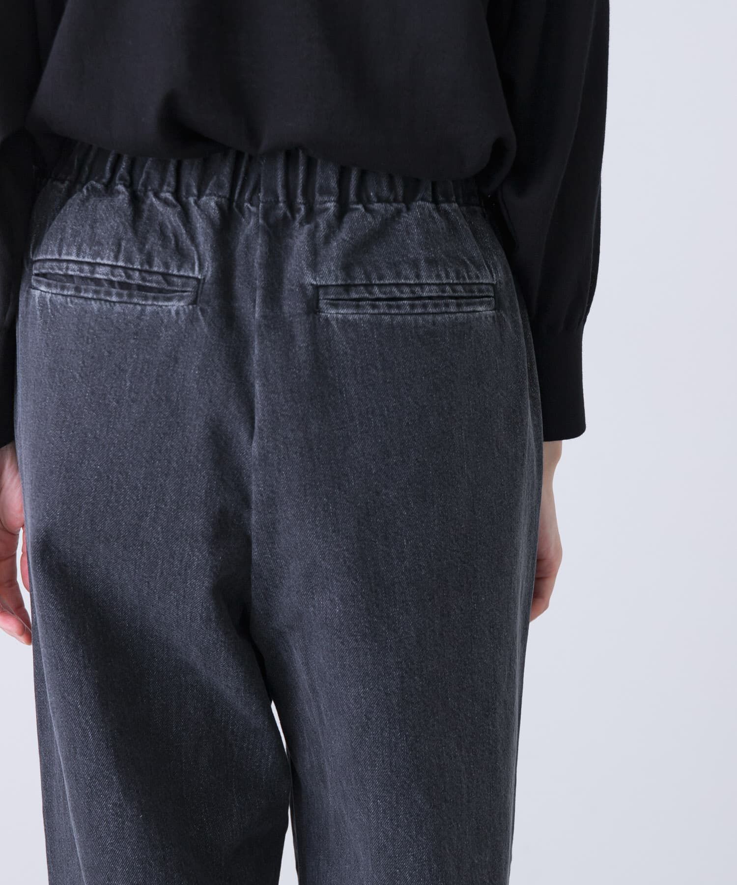 かぐれ「フェードデニムイージーパンツ」|デニム|