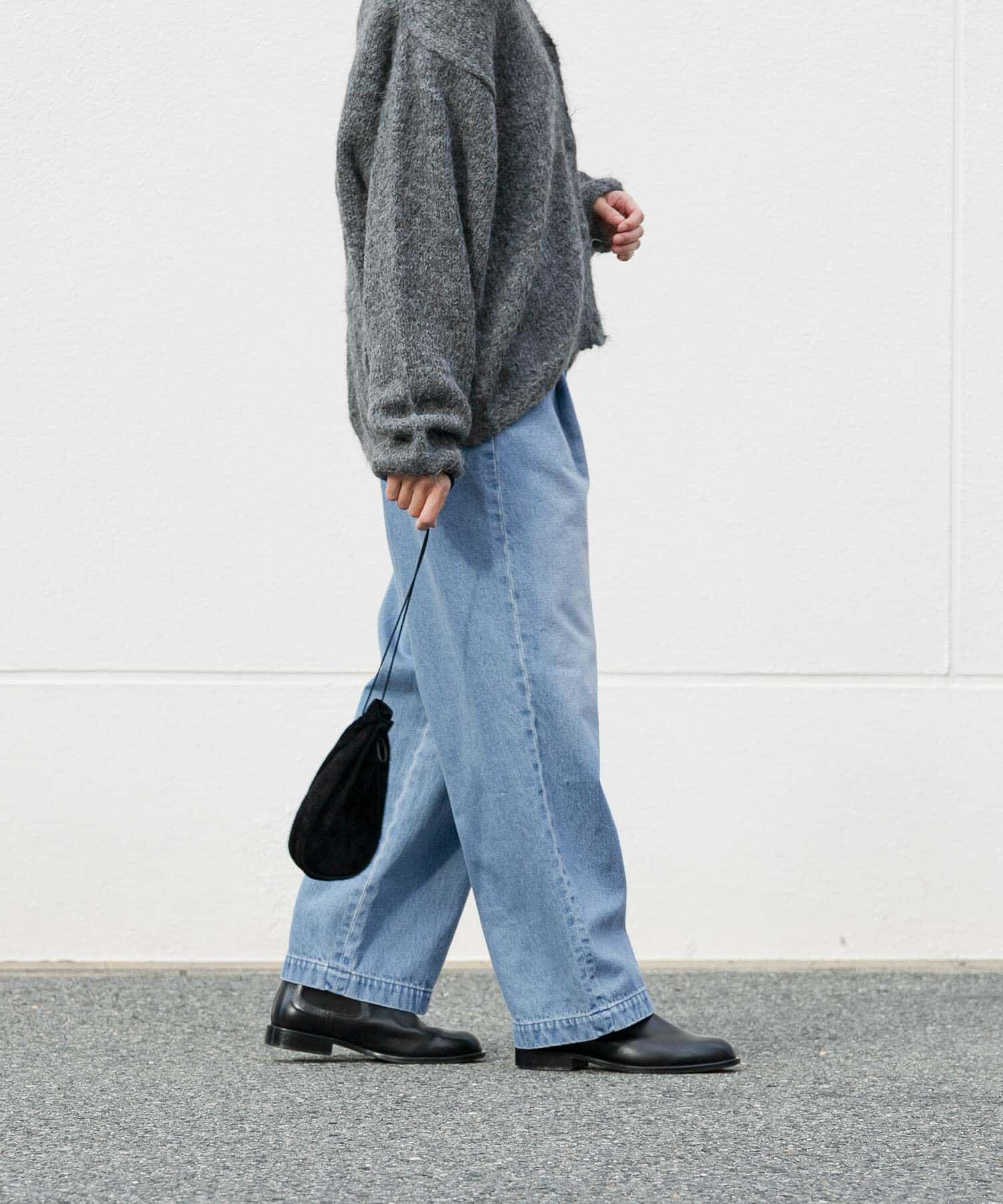 かぐれ「フェードデニムイージーパンツ」|デニム|