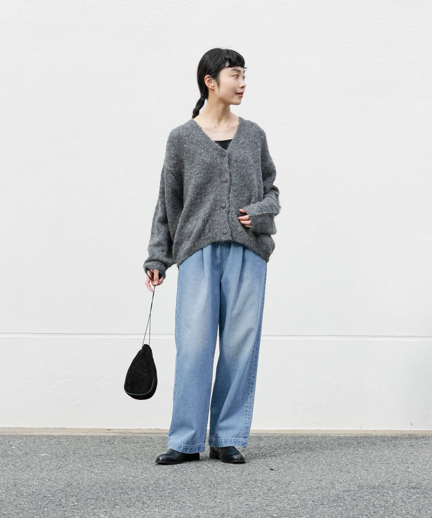 かぐれ「フェードデニムイージーパンツ」|デニム|