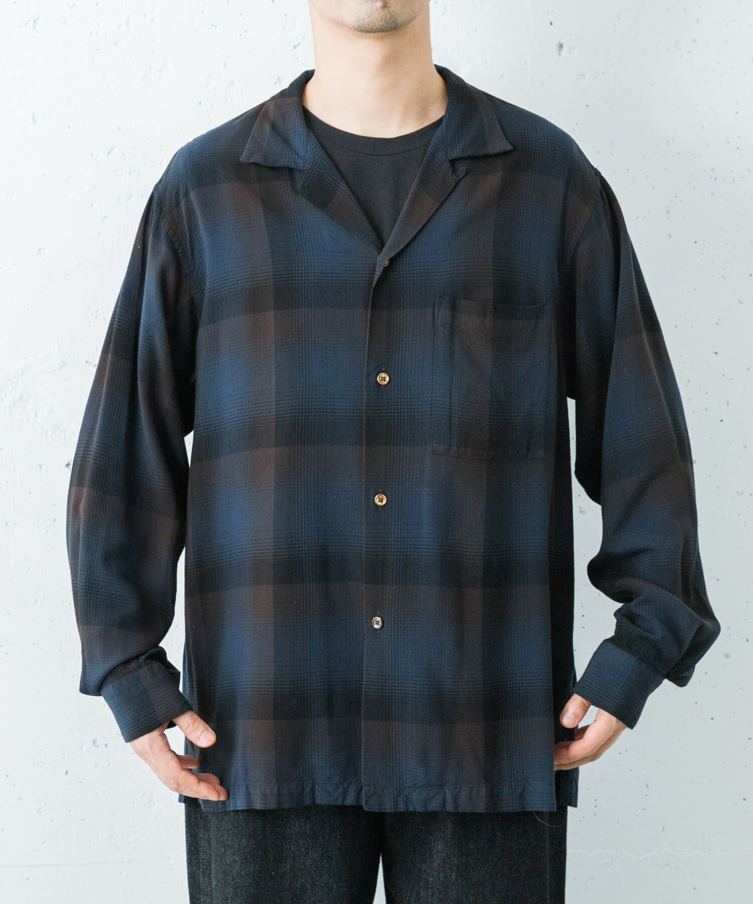 URBAN RESEARCH「new basic　BISHU RAYON CHECK SHIRTS」|シャツ・ブラウス|