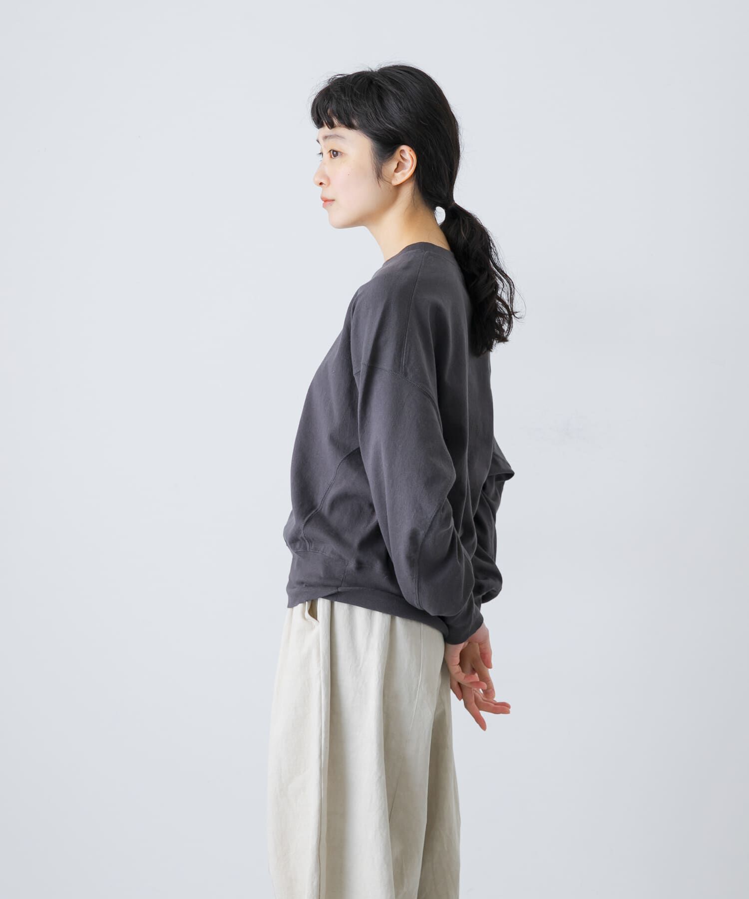 かぐれ「オープンエンドクルーネックプルオーバー」|Tシャツ・カットソー|