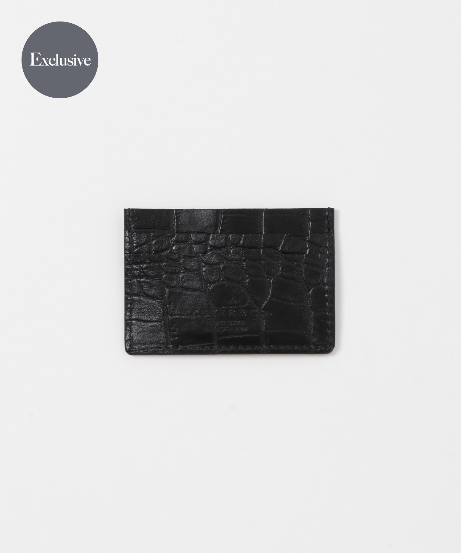 URBAN RESEARCH「『別注』MASTER&CO&times;URBAN RESEARCH　CARD CASE with BOX」|定期入れ|ブラック